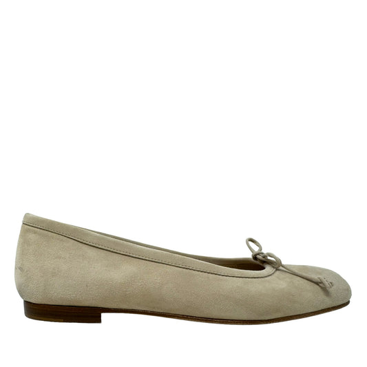 Veralli Suede Ballet Flats Luxury Designer By Manolo Blahnik  Size: 8.5