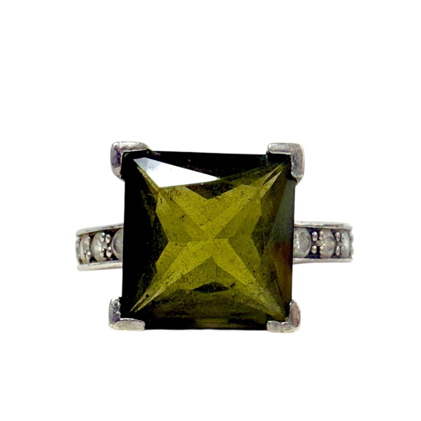 Gemstone & Sterling Silver Ring By Unbranded, Size: 5