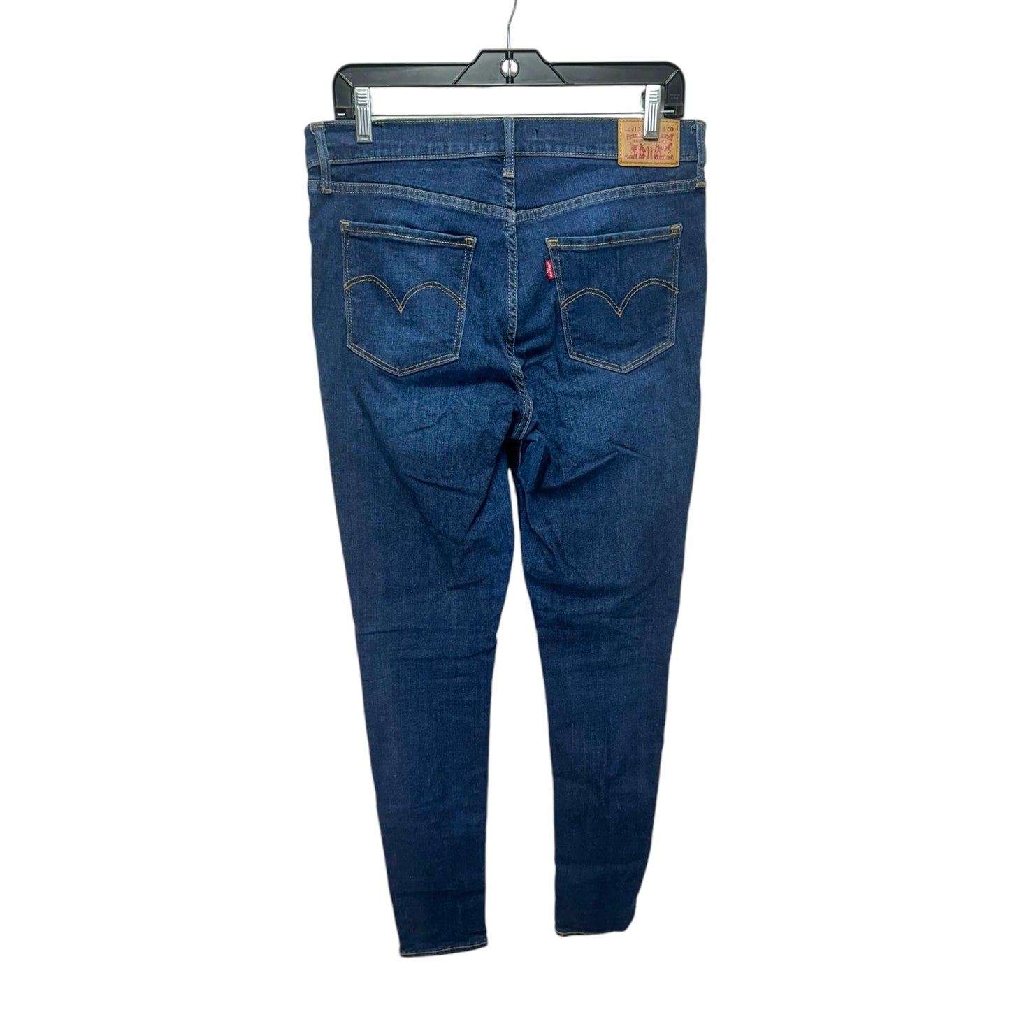 Jeans Skinny By Levis In Blue Denim, Size: 12