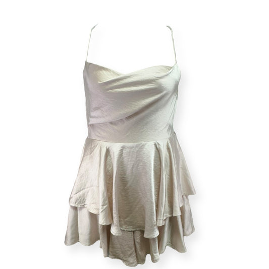 Mon Cherie Romper By Selfie Leslie In Champagne, Size: L