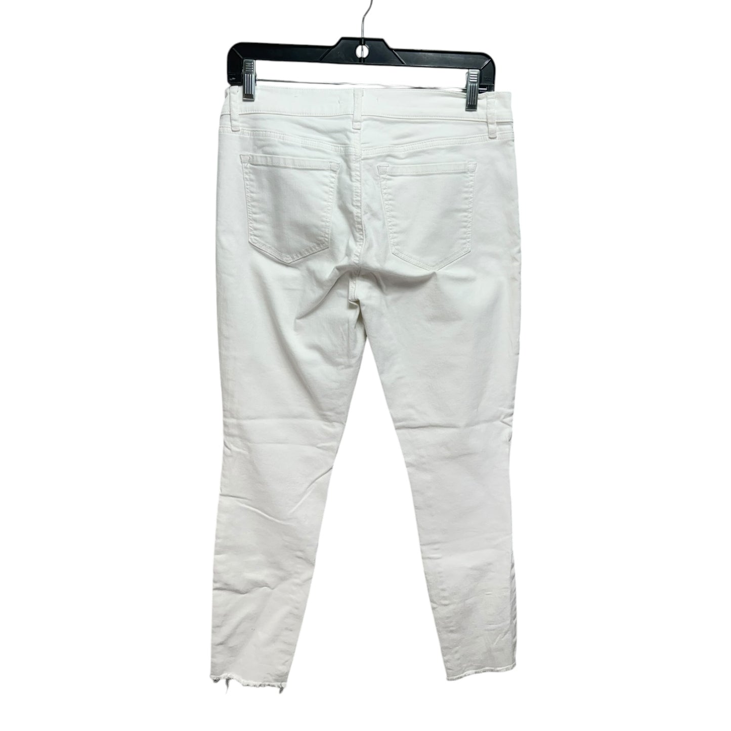 Jeans Skinny By Loft In White, Size: 4