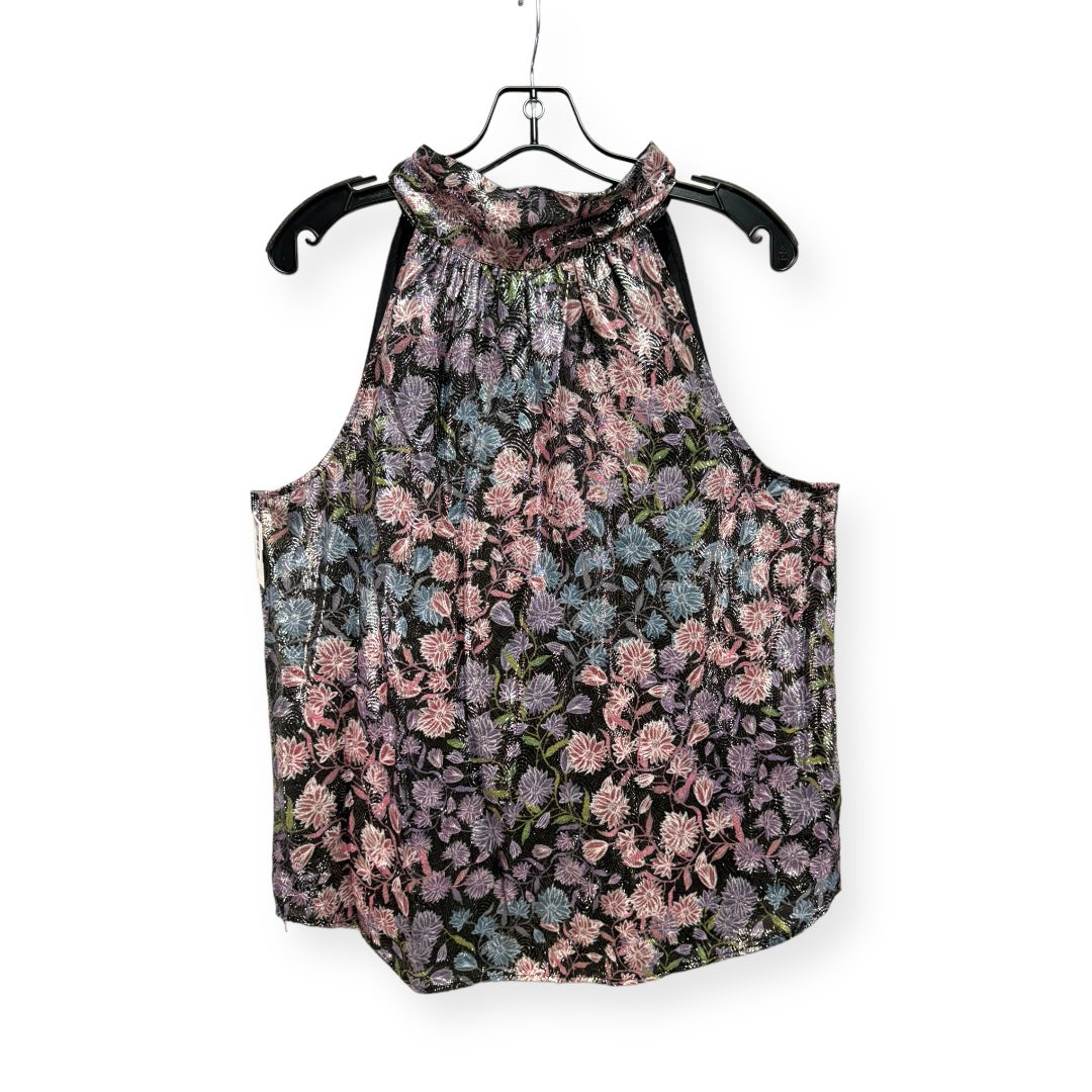 Floral Print Top Sleeveless J. Crew, Size M