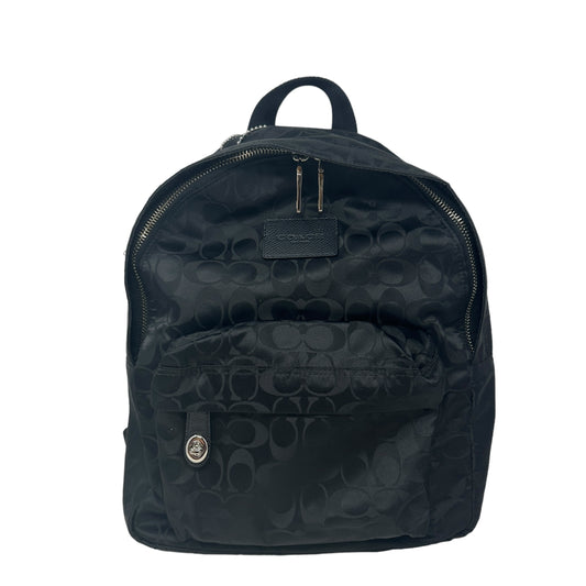 Small Signature Backpack in Logo-Jacquard Nylon Designer Coach, Size Medium