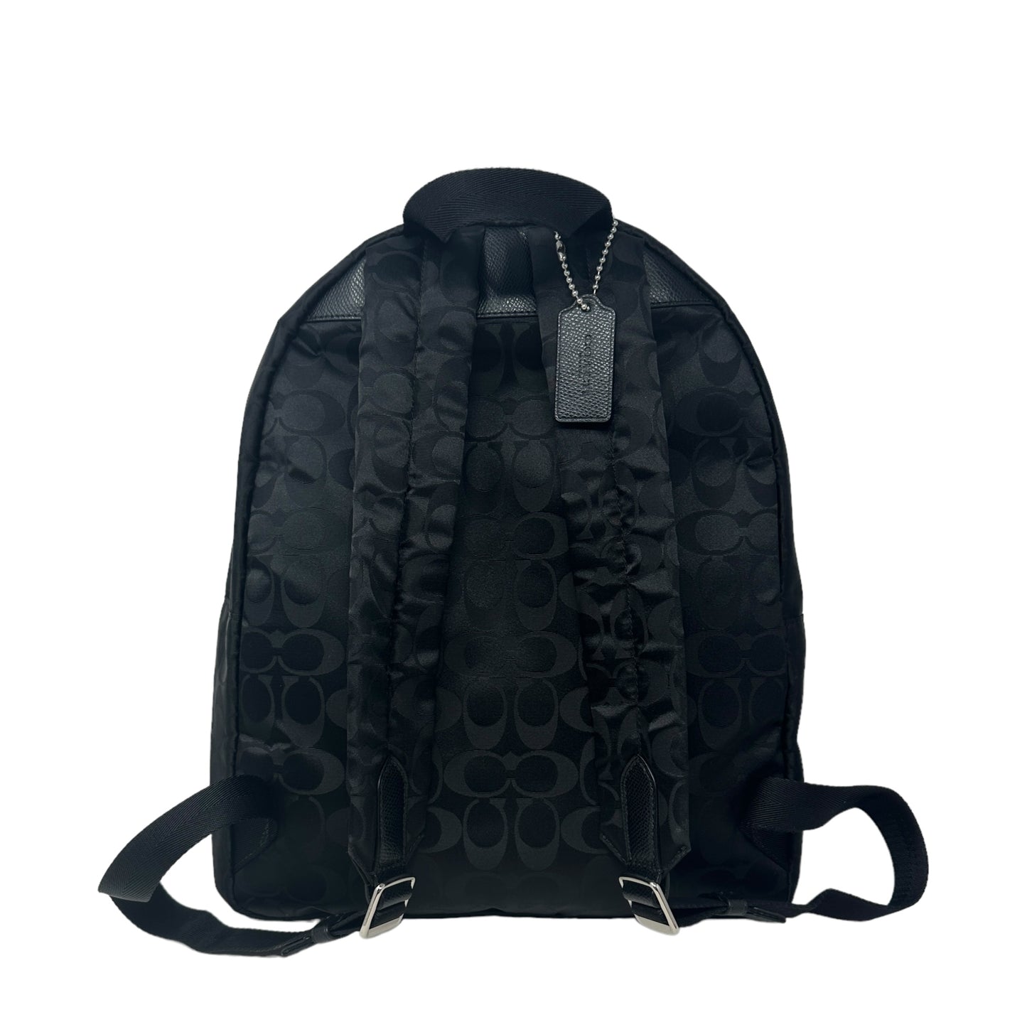 Small Signature Backpack in Logo-Jacquard Nylon Designer Coach, Size Medium