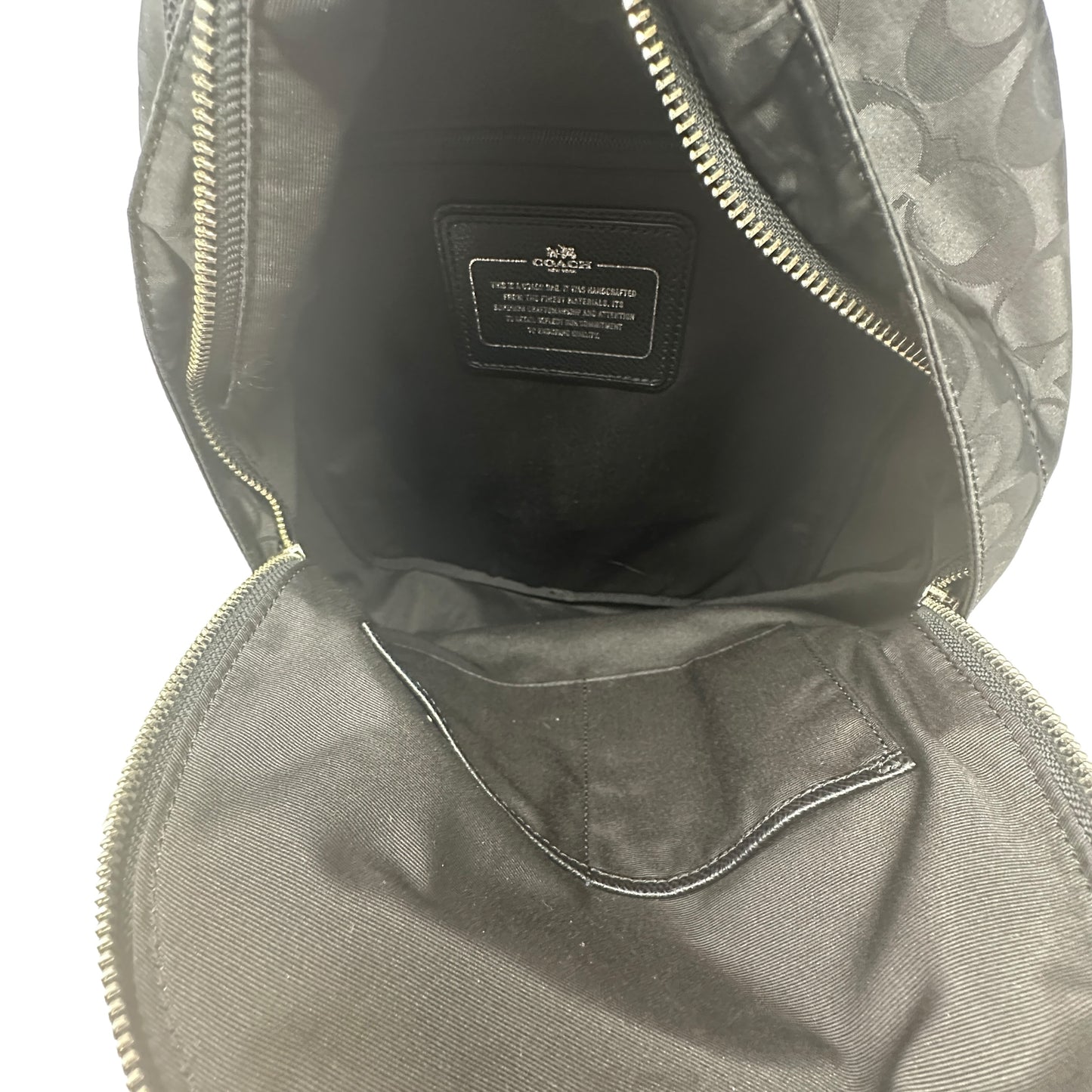 Small Signature Backpack in Logo-Jacquard Nylon Designer Coach, Size Medium