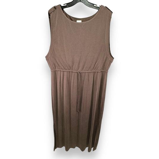 Dress Casual Maxi By Chicos In Brown, Size: Xl