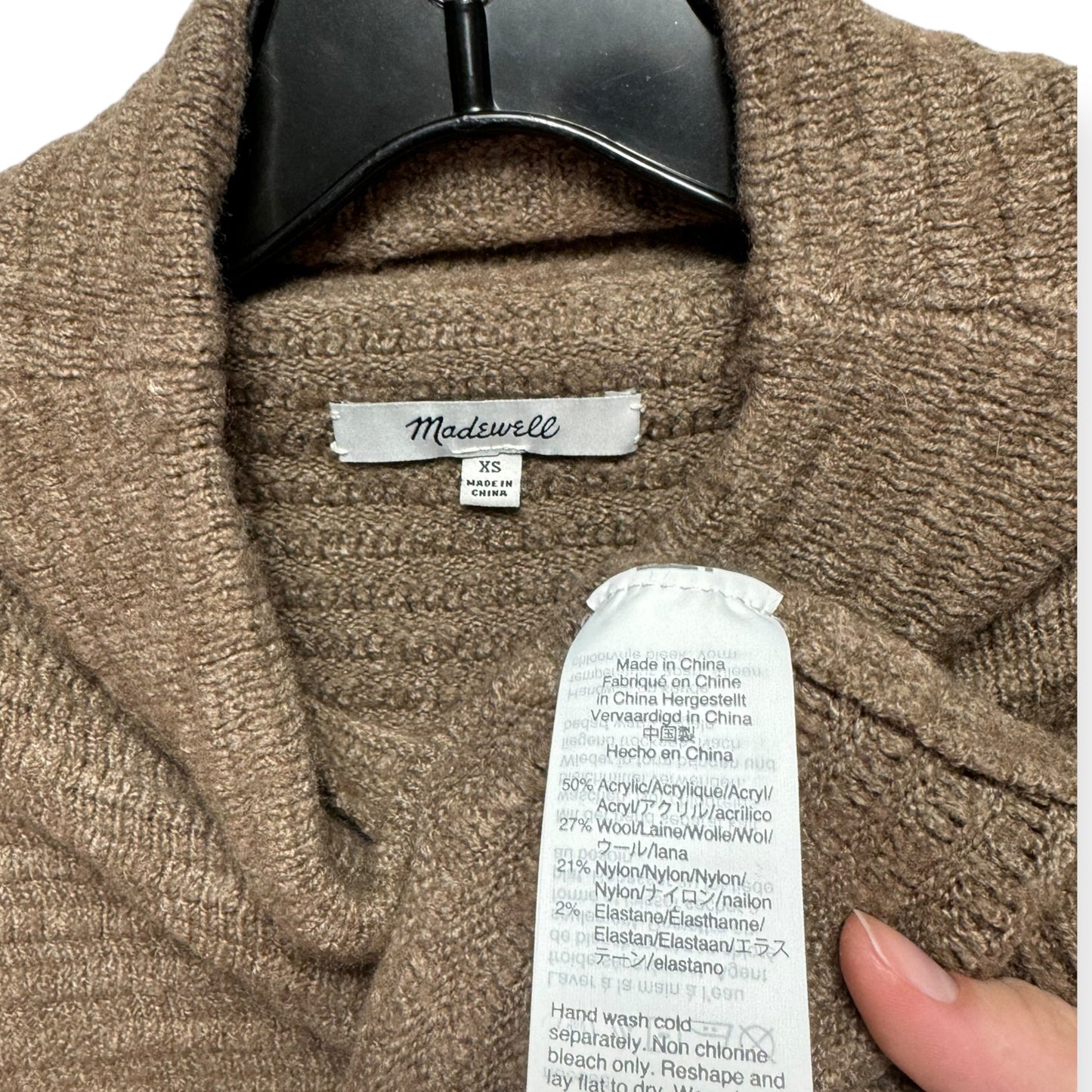 Sweater By Madeline In Brown, Size: Xs