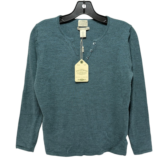 Merino Wool Knit Top By Telluride In Teal, Size: XL