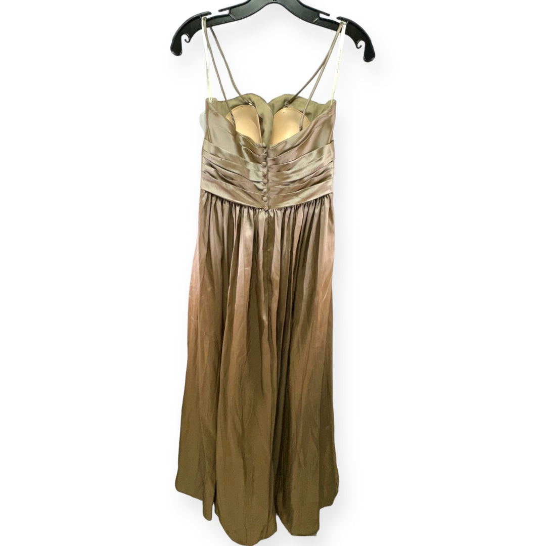 Tan Dress Party Long Waters and Waters,, Size 10