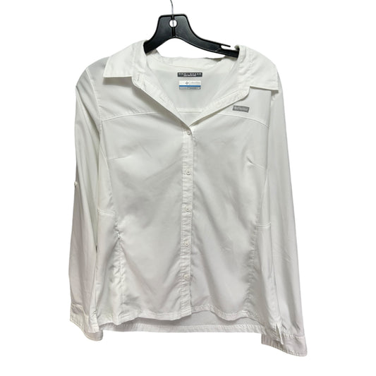 Top Long Sleeve By Columbia In White, Size: L