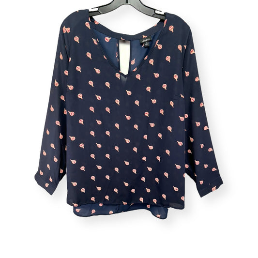 Top Long Sleeve By Torrid In Navy, Size: 1x