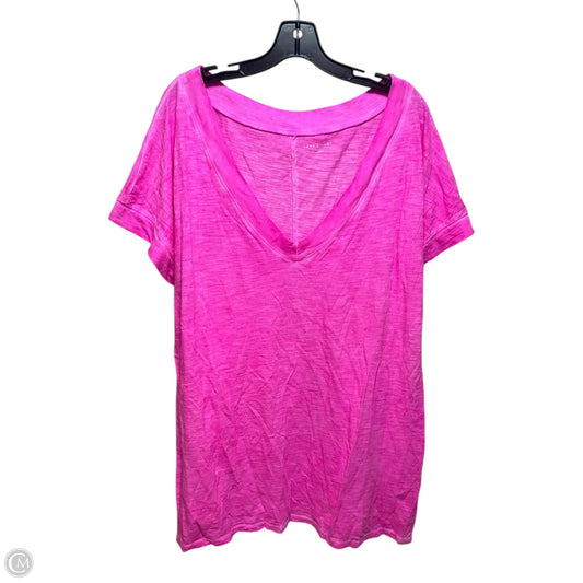 Top Short Sleeve By Lane Bryant In Pink, Size: 20