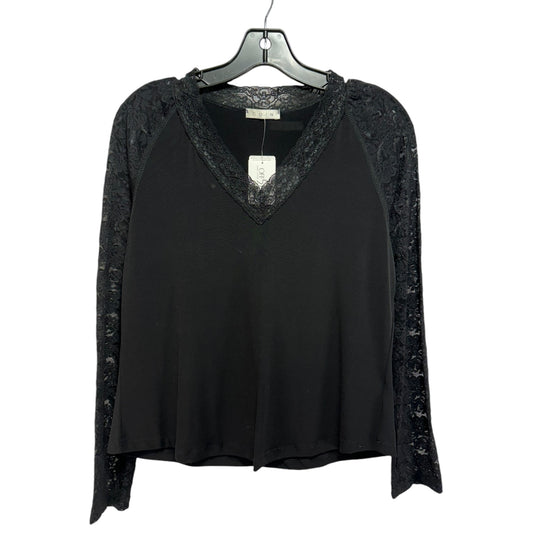 Top Long Sleeve By Coin In Black, Size: Xl