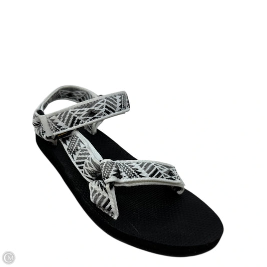Original Universal Sandal By Teva In Black & White, Size: 7