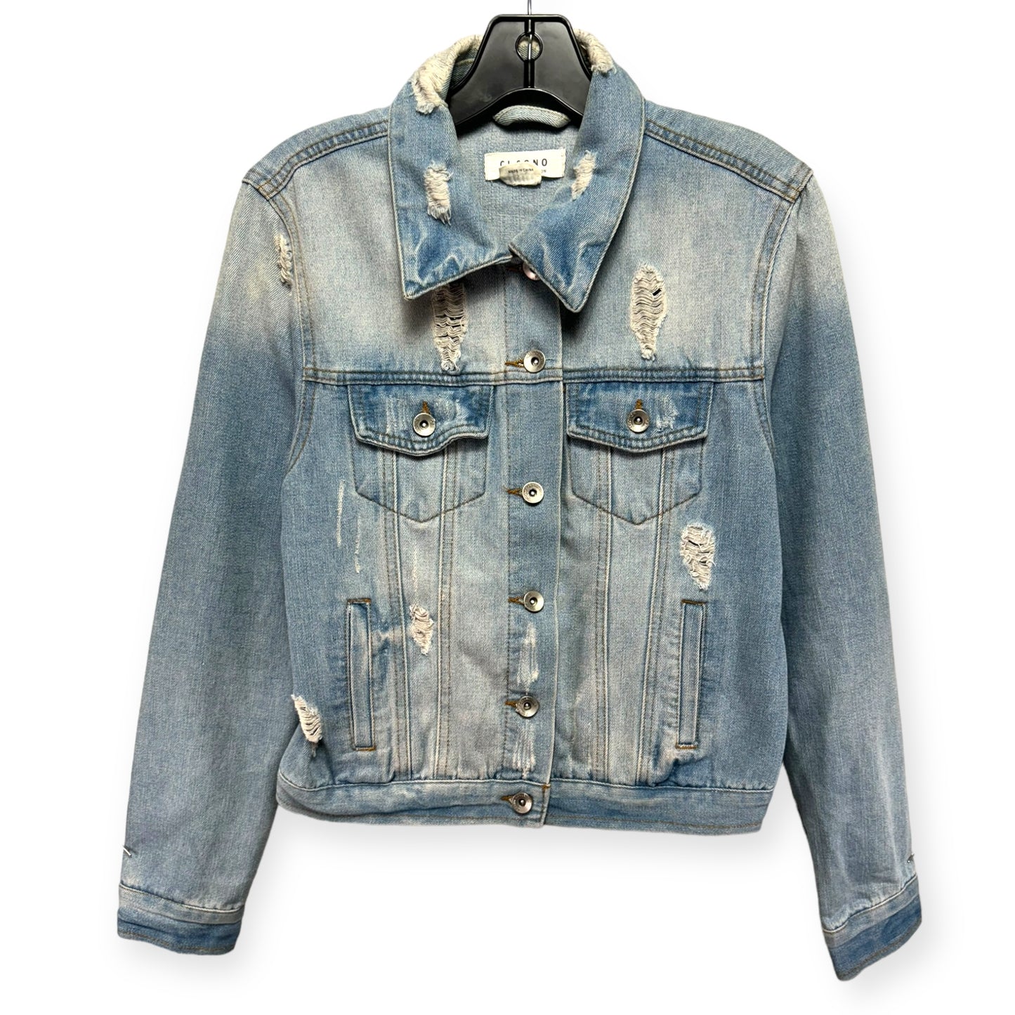 Jacket Denim By Ci Sono In Blue Denim, Size: M