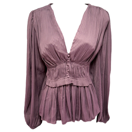 Peplum Blouse By Current Air In Purple, Size: S