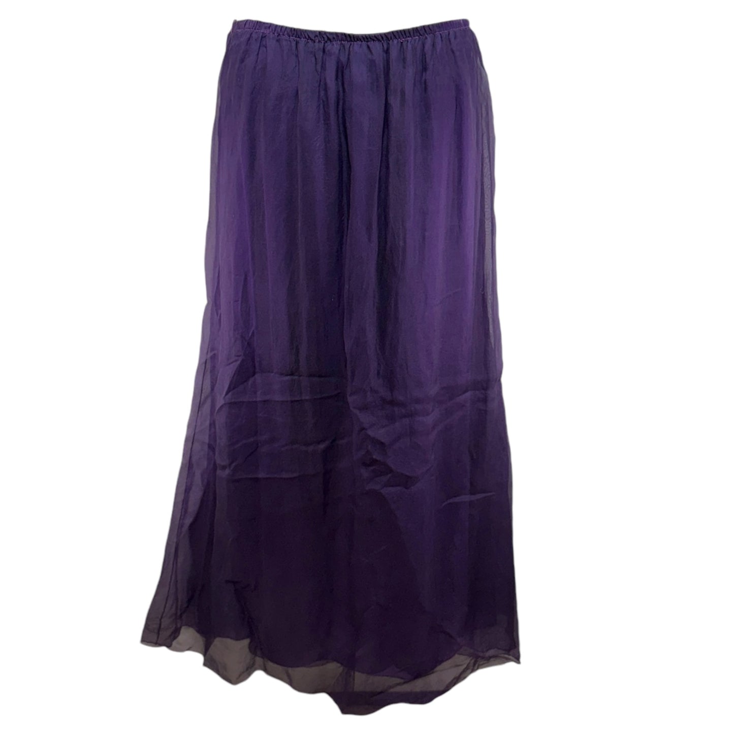 Artisan Silk Maxi Skirt By Black Market In Purple, Size: L