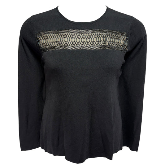 Beaded Illusion Sweater By Colette Mordo In Black, Size: XL