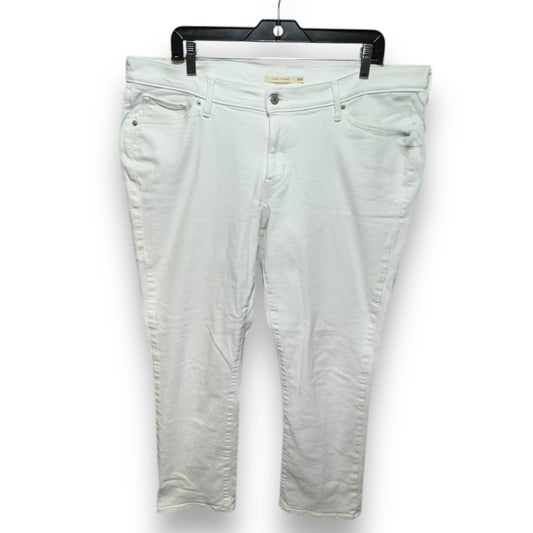 Jeans Straight By Levis In White, Size: 16