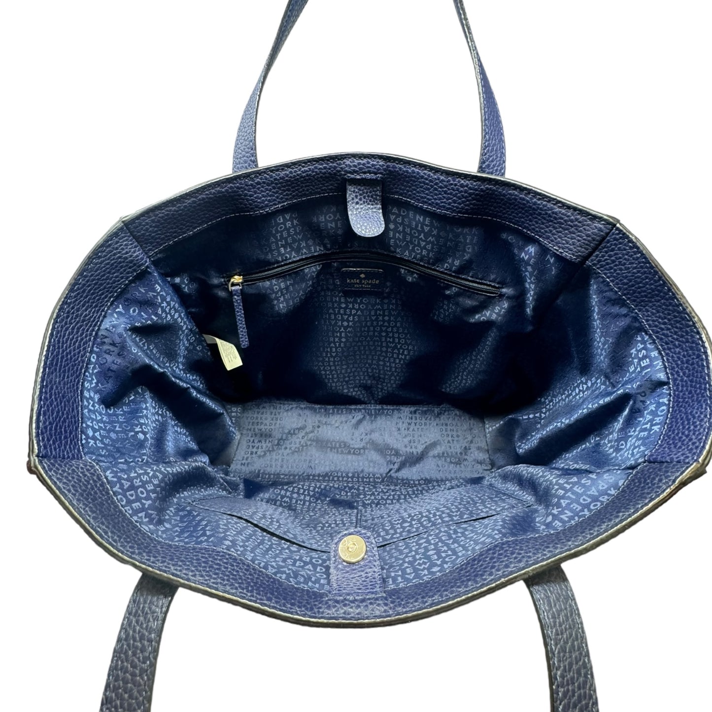 Bridge Place Francisca Bow Tote Designer By Kate Spade In French Navy, Size: Large