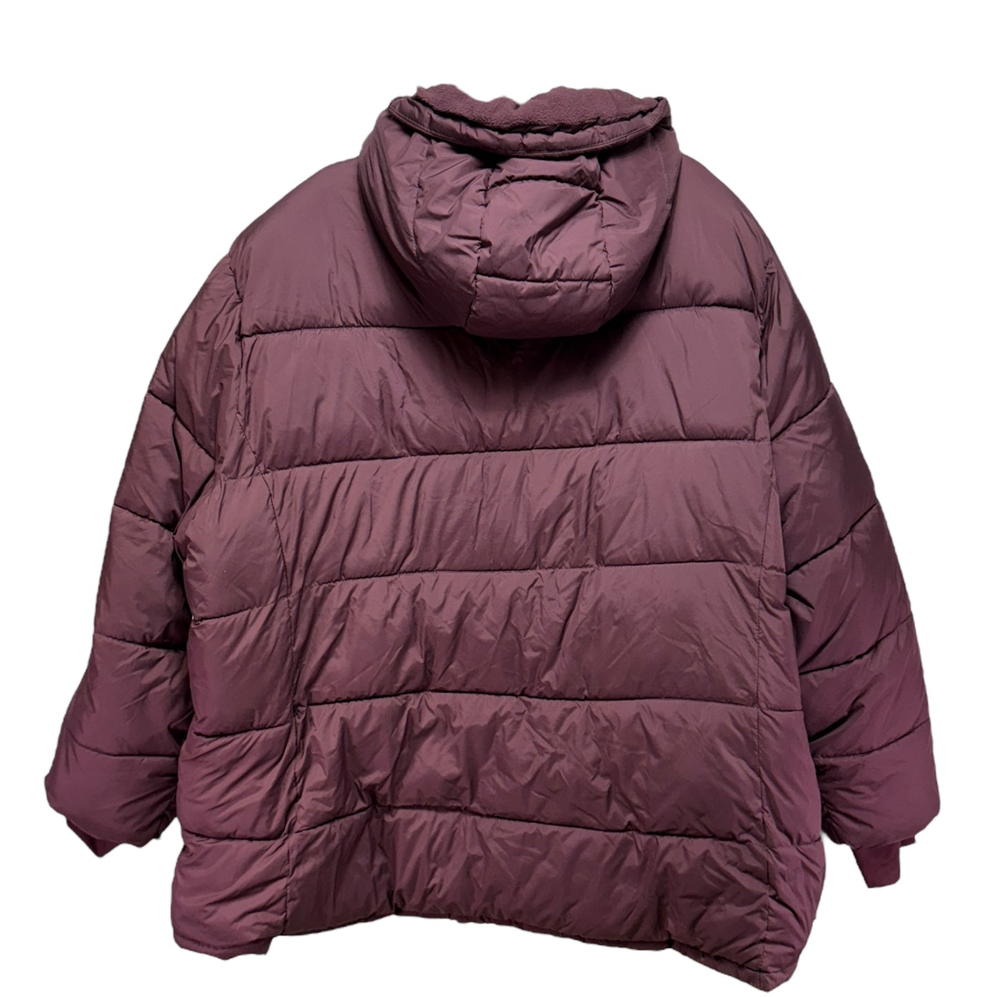 Heavyweight Hooded Jacket Puffer & Quilted By Amazon Essentials In Burgundy, Size: 4x