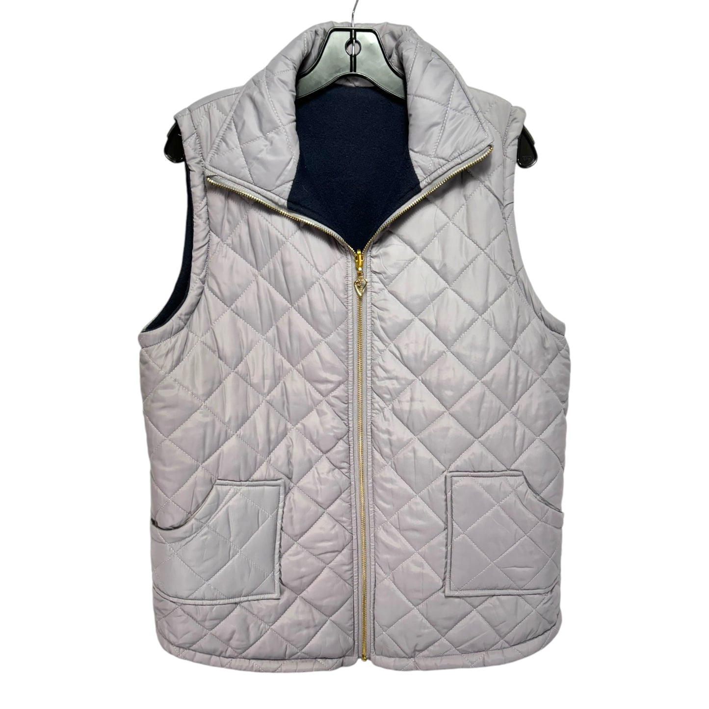 Reversible Vest Puffer & Quilted Unbranded In Grey, Size: 2x