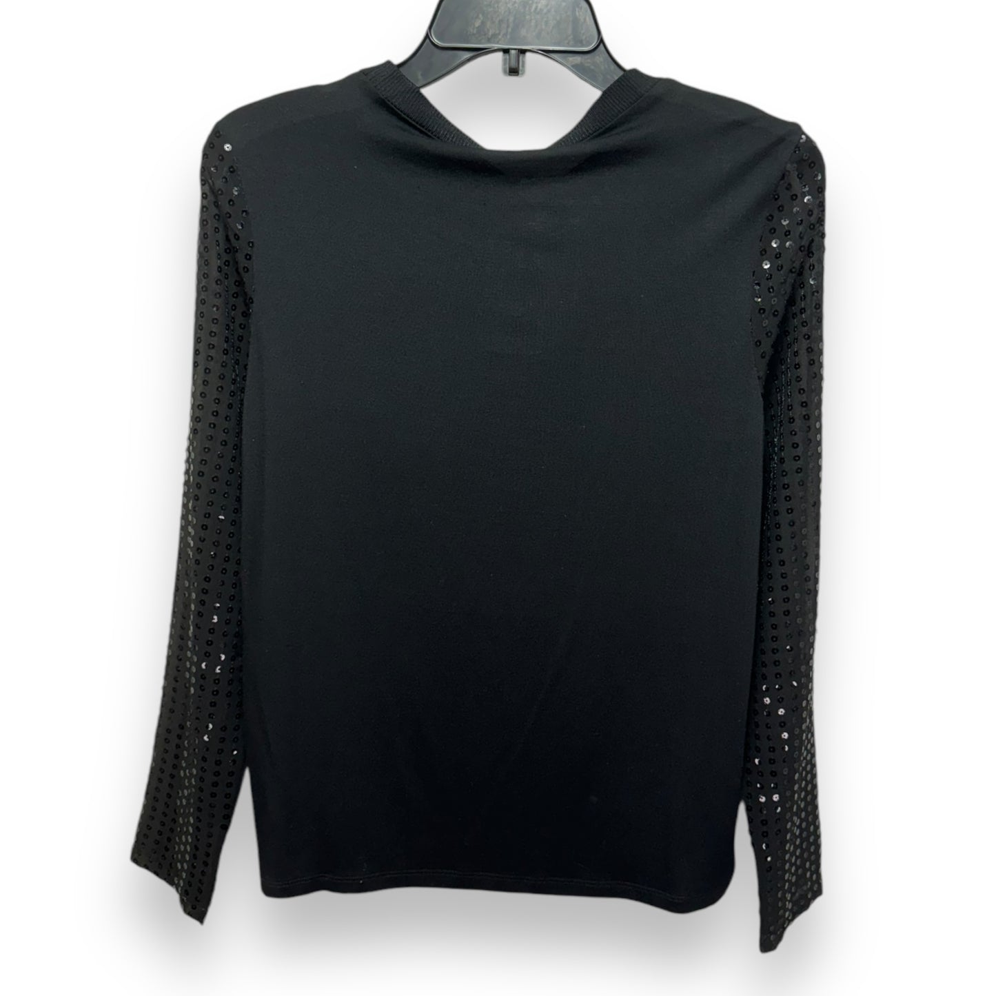 Top Long Sleeve Designer By Donna Karan In Black, Size: S