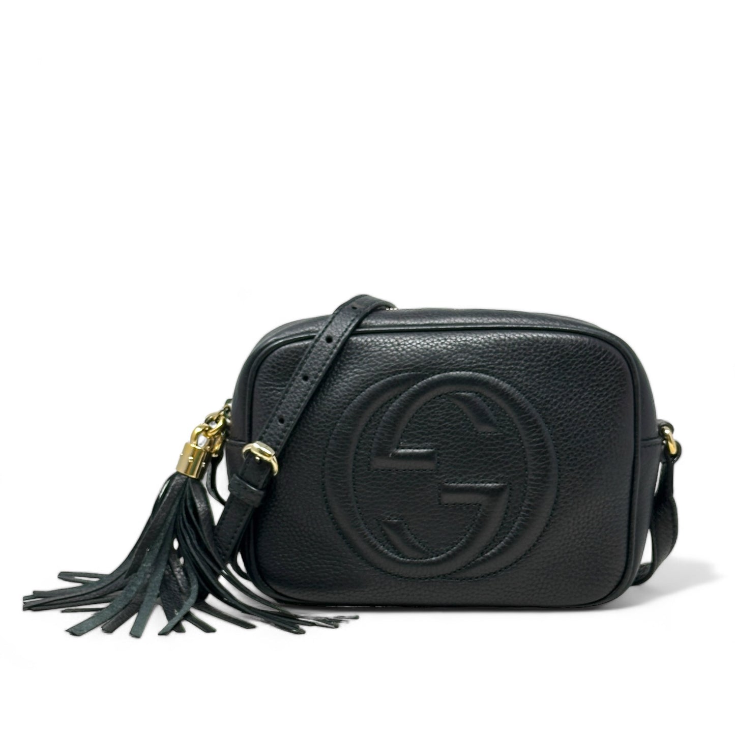 Soho Leather Disco Crossbody Bag Luxury Designer By Gucci, Size: Medium