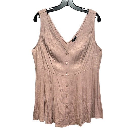 Top Sleeveless By Torrid In Mauve, Size: L