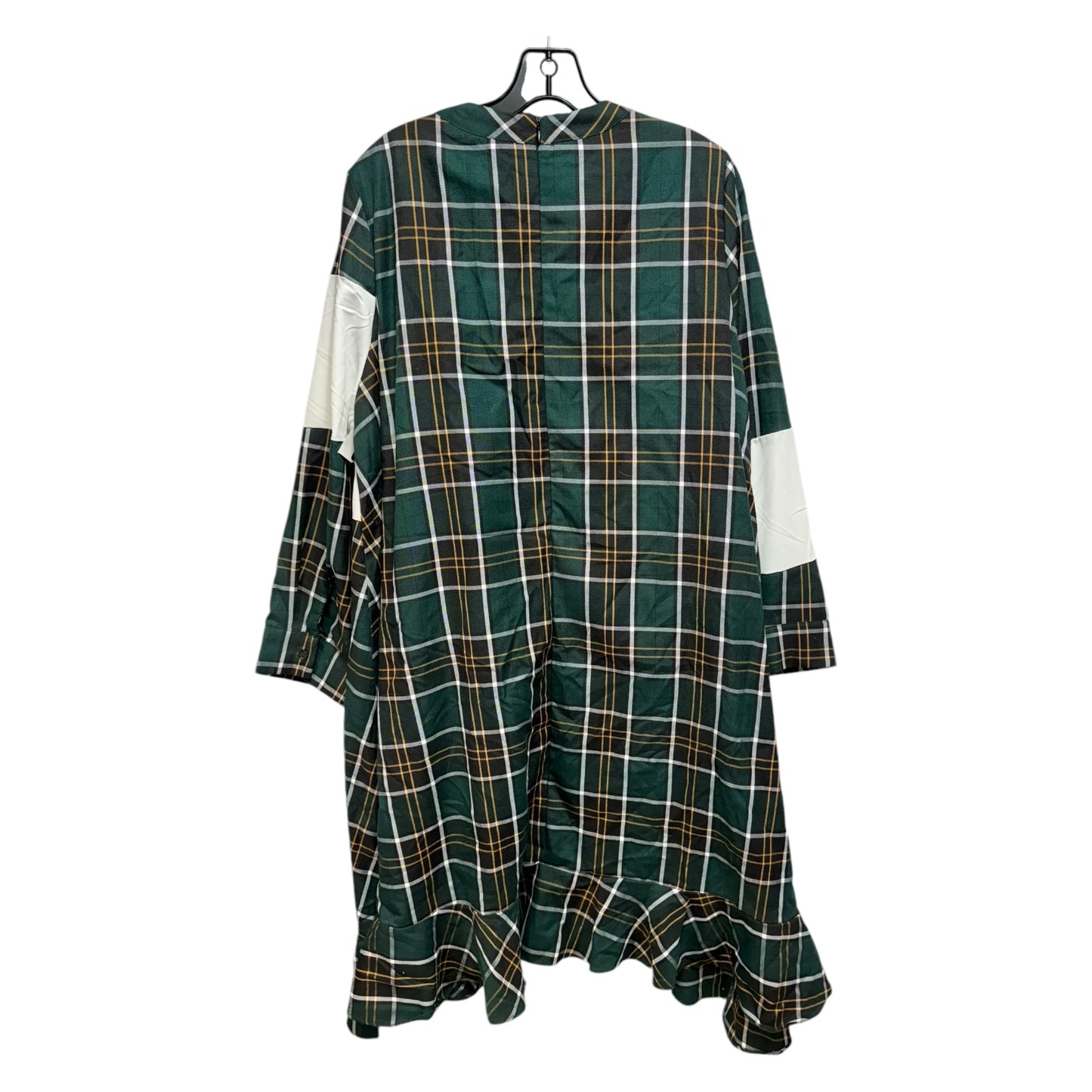 Dress Casual Short By Ghospell In Plaid Pattern, Size: L