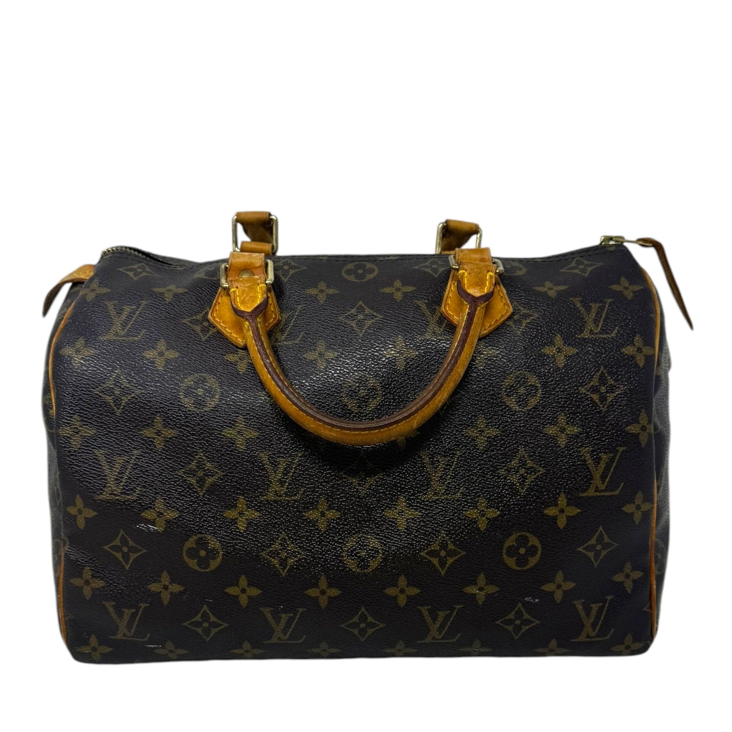 Speedy 30 Monogram Canvas Satchel Luxury Designer By Louis Vuitton, Size: Medium