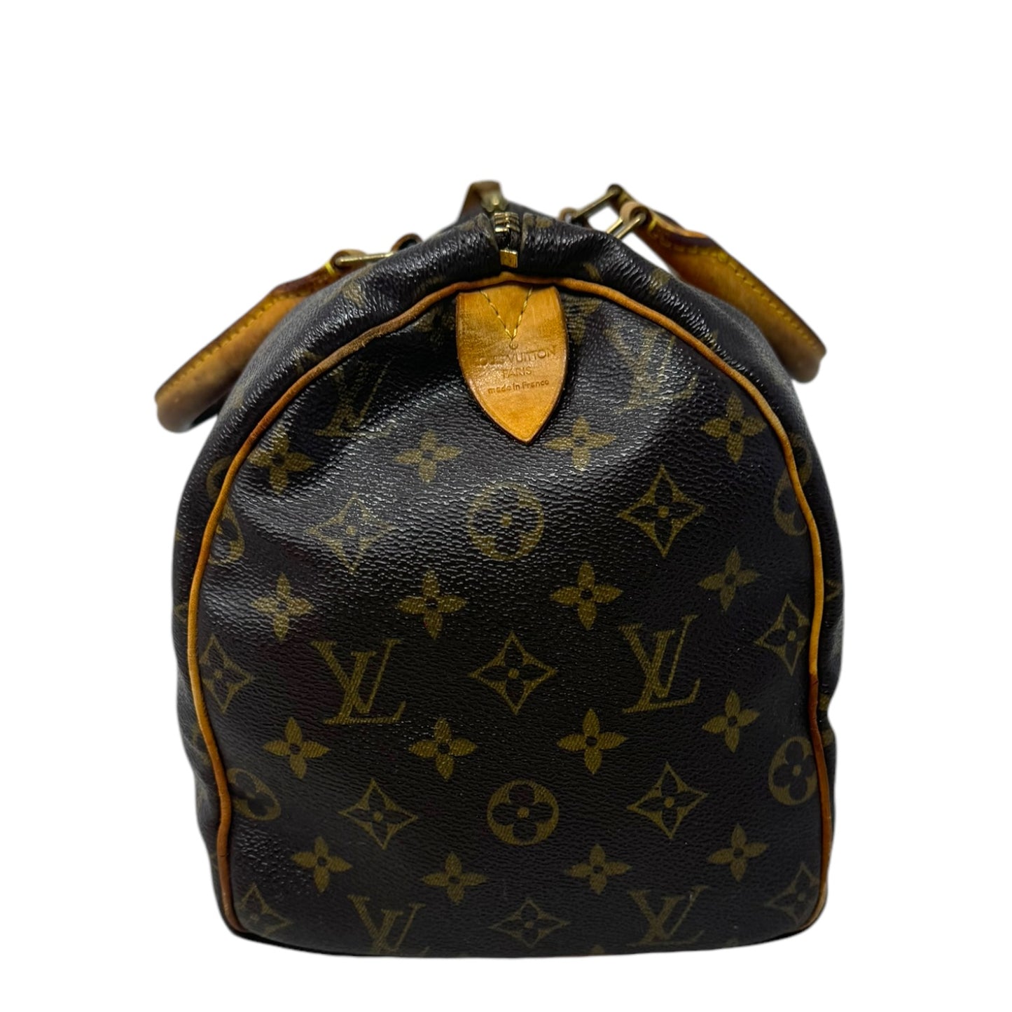 Speedy 30 Monogram Canvas Satchel Luxury Designer By Louis Vuitton, Size: Medium