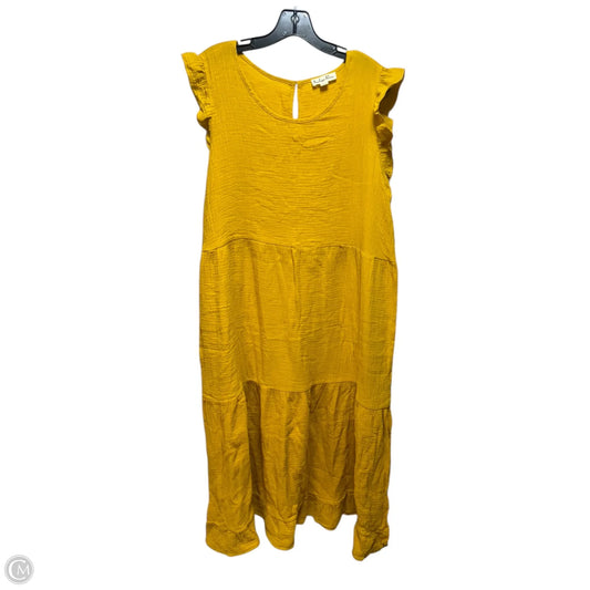 Dress Casual Maxi By Indigo Blues In Yellow, Size: Xl