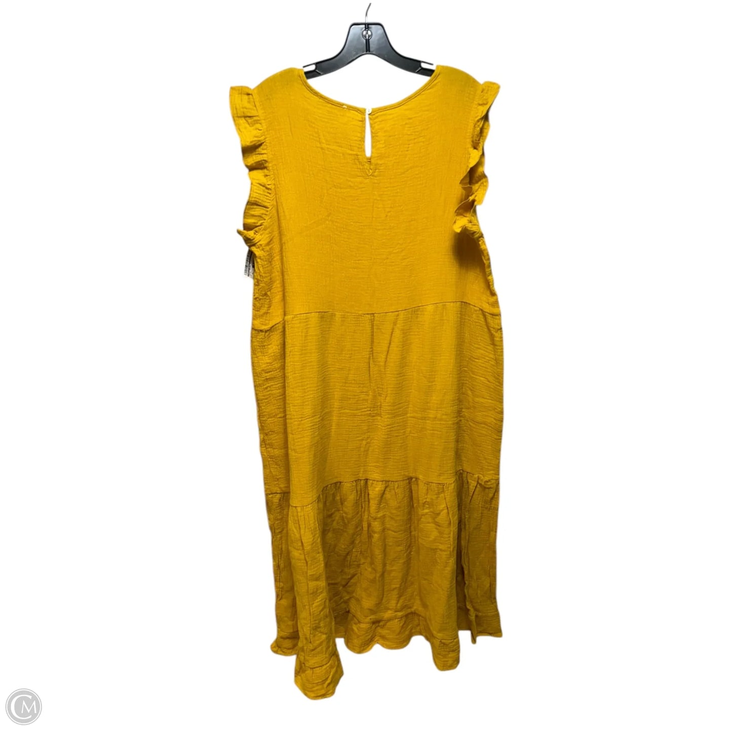 Dress Casual Maxi By Indigo Blues In Yellow, Size: Xl