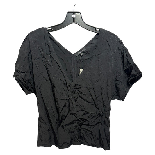 Top Short Sleeve By Madewell In Black, Size: 8