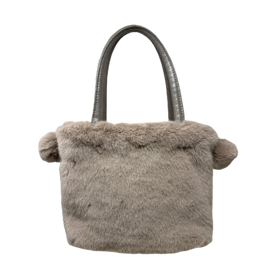 Faux Fur Handbag By Unbranded, Size: Small