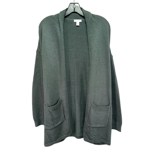 Sweater Cardigan By Tribal In Green, Size: L