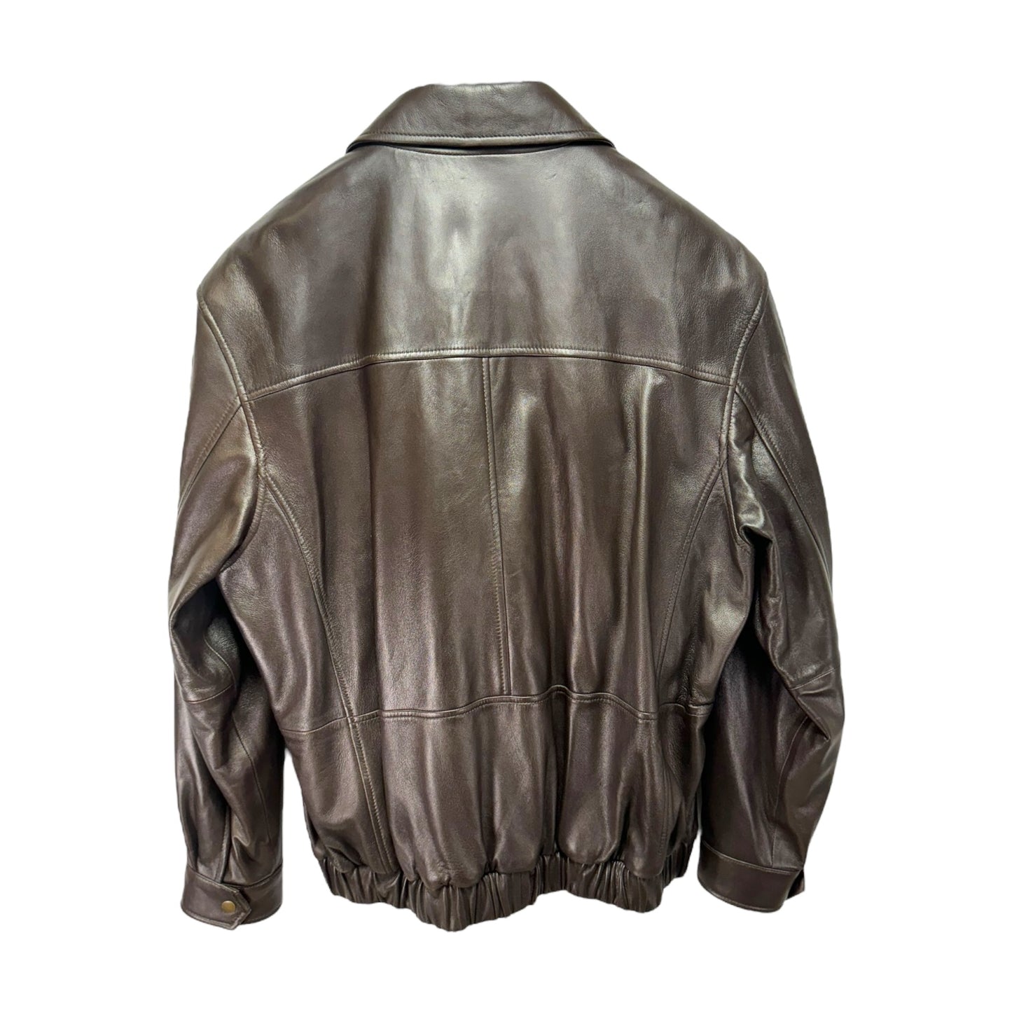 Men’s Genuine Lambskin Leather Jacket By Roundtree & Yorke In Brown, Size: Xl