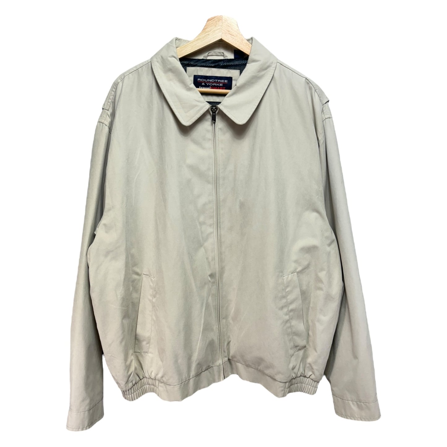 Men’s Windbreaker Jacket Other By Roundtree & Yorke  In Cream, Size: Xl