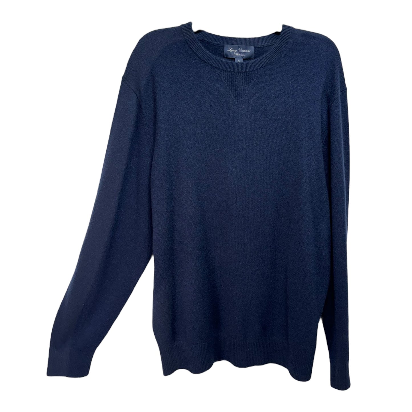 Men’s Sweater Cashmere By Cremieux In Navy, Size: Xl