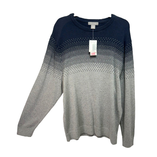 Men’s Pima Cashmere Blend Sweater By Cremieux In Navy, Size: Xl