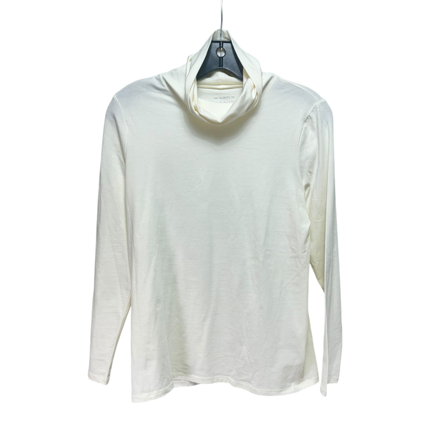 Top Long Sleeve By Talbots In Cream, Size: M