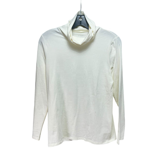 Top Long Sleeve By Talbots In Cream, Size: M