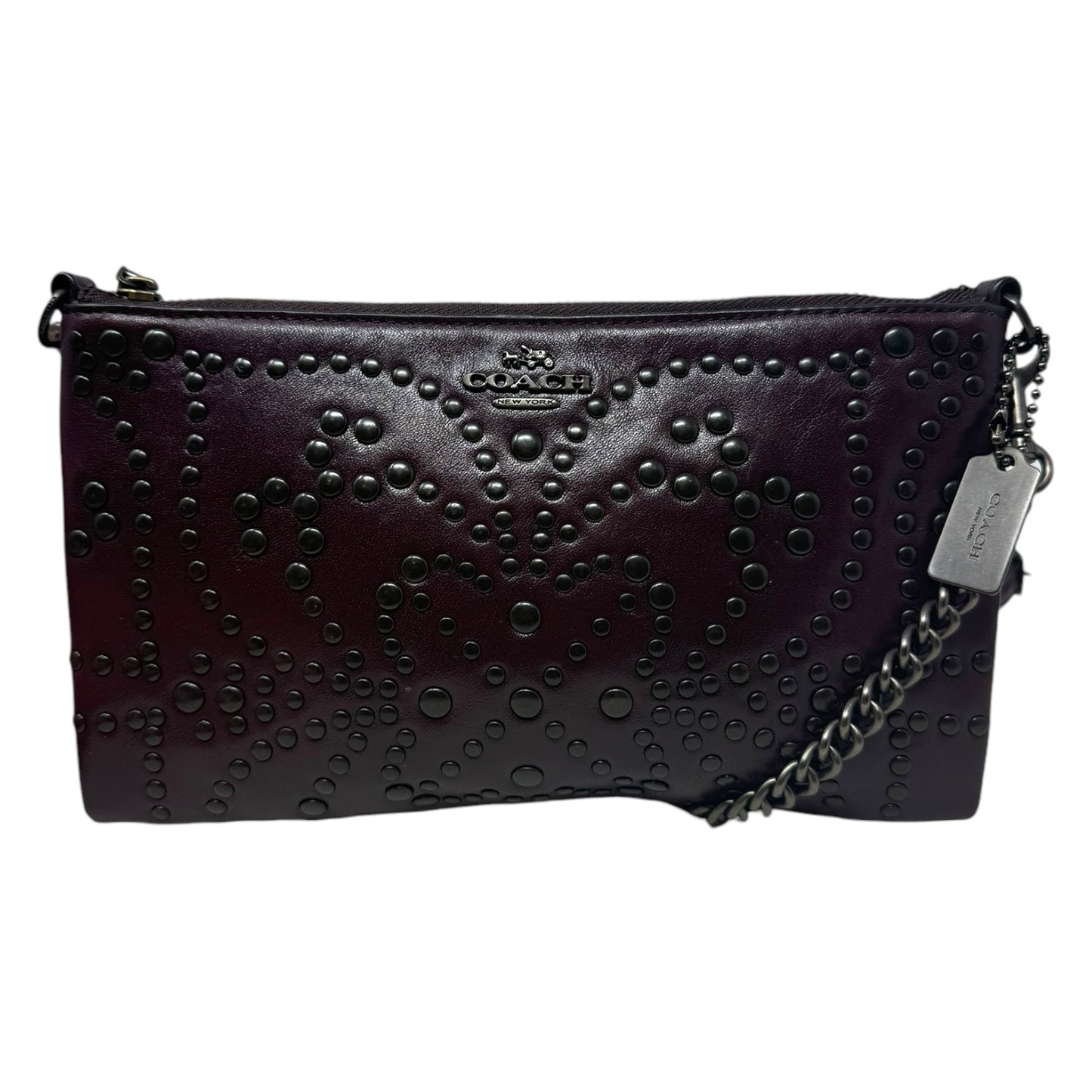 Kylie Mini Studded Crossbody Handbag Designer By Coach, Size: Small