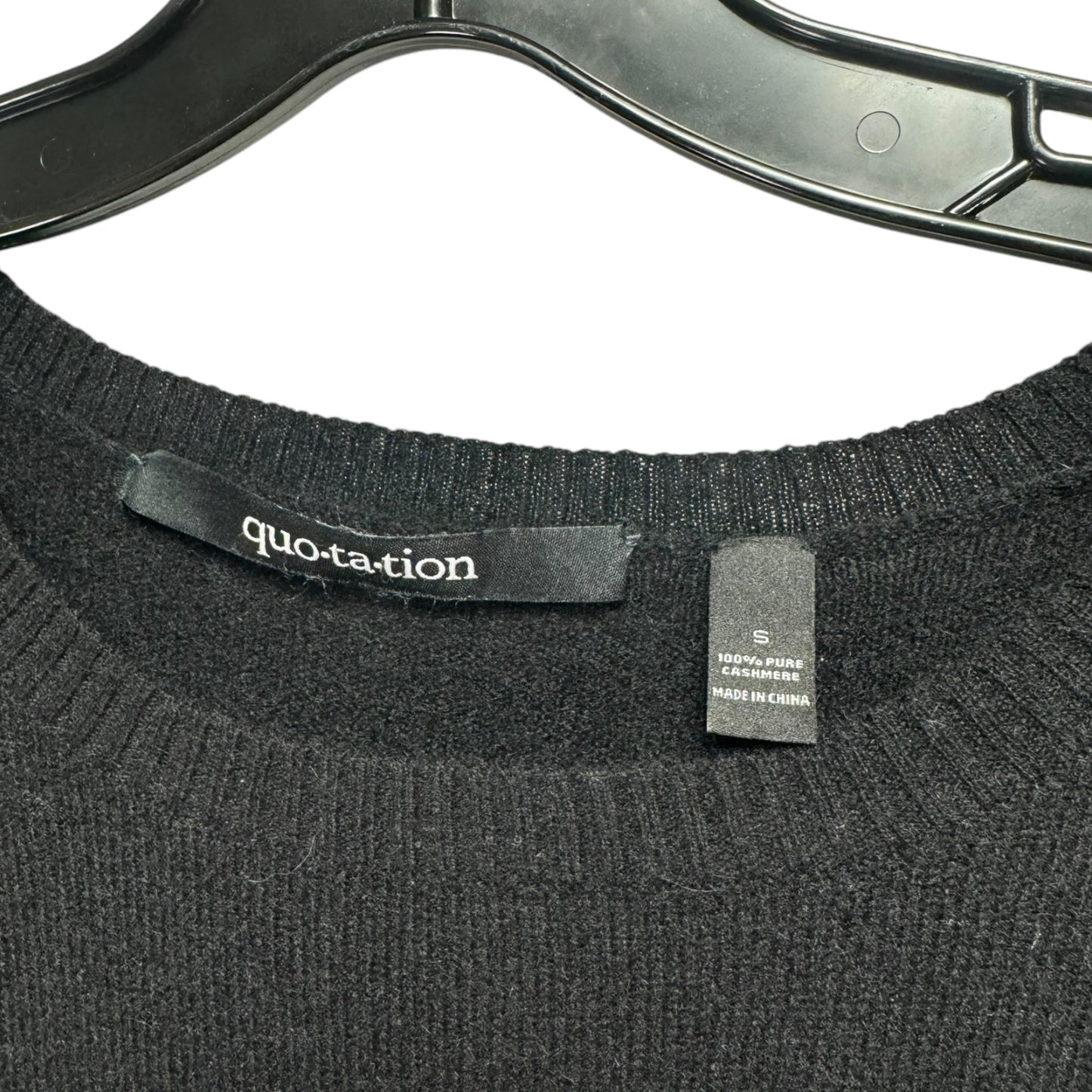 Sweater Cashmere By Quotation In Black, Size: S