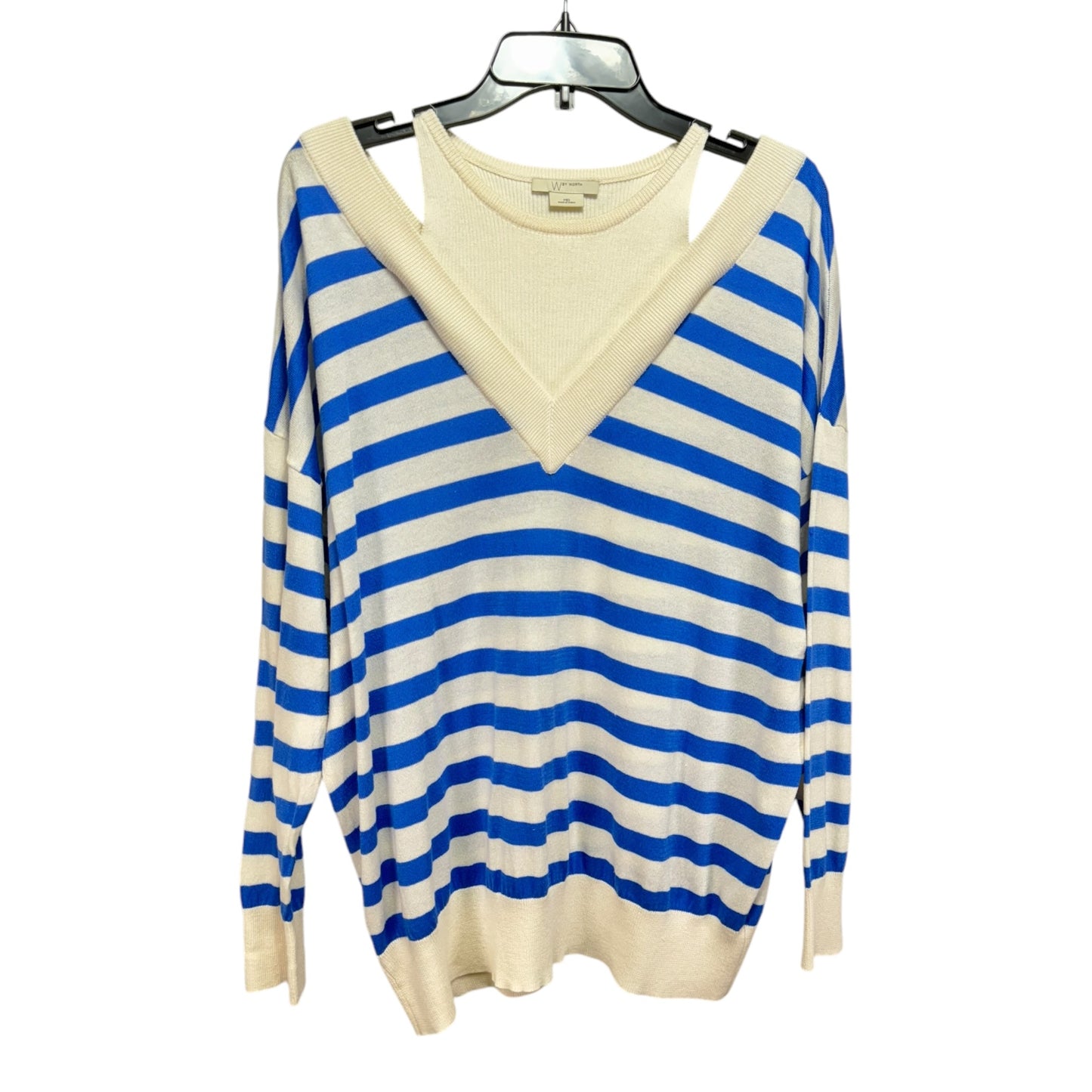 Sweater By Worth Ny In Striped Pattern, Size: M