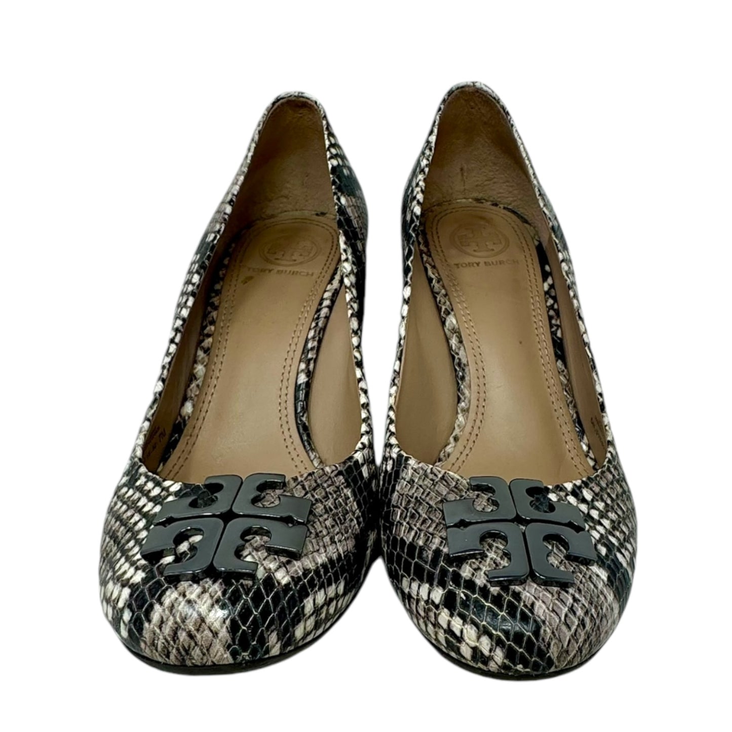 Sally Wedge Designer By Tory Burch In Snake Print, Size: 7.5