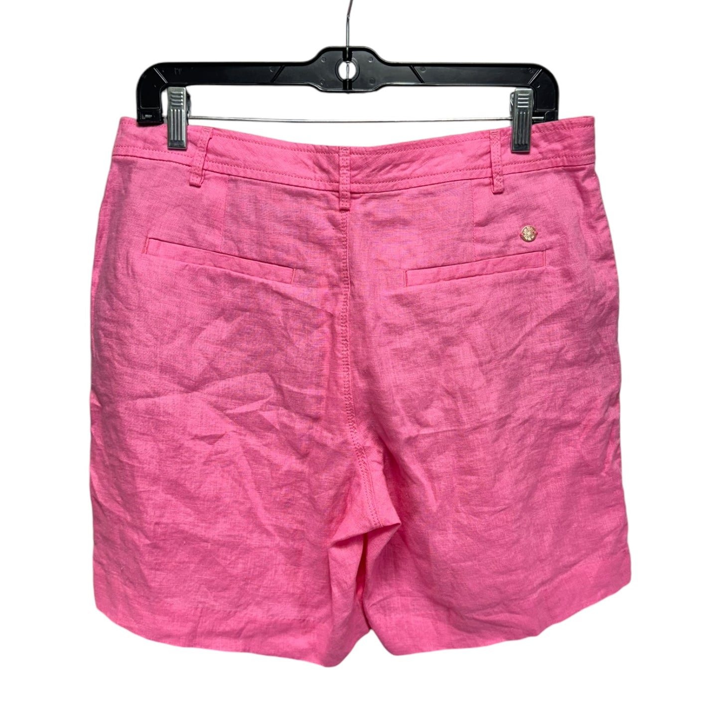 Aldora Linen Shorts Designer By Lilly Pulitzer In Confetti Pink, Size: 8