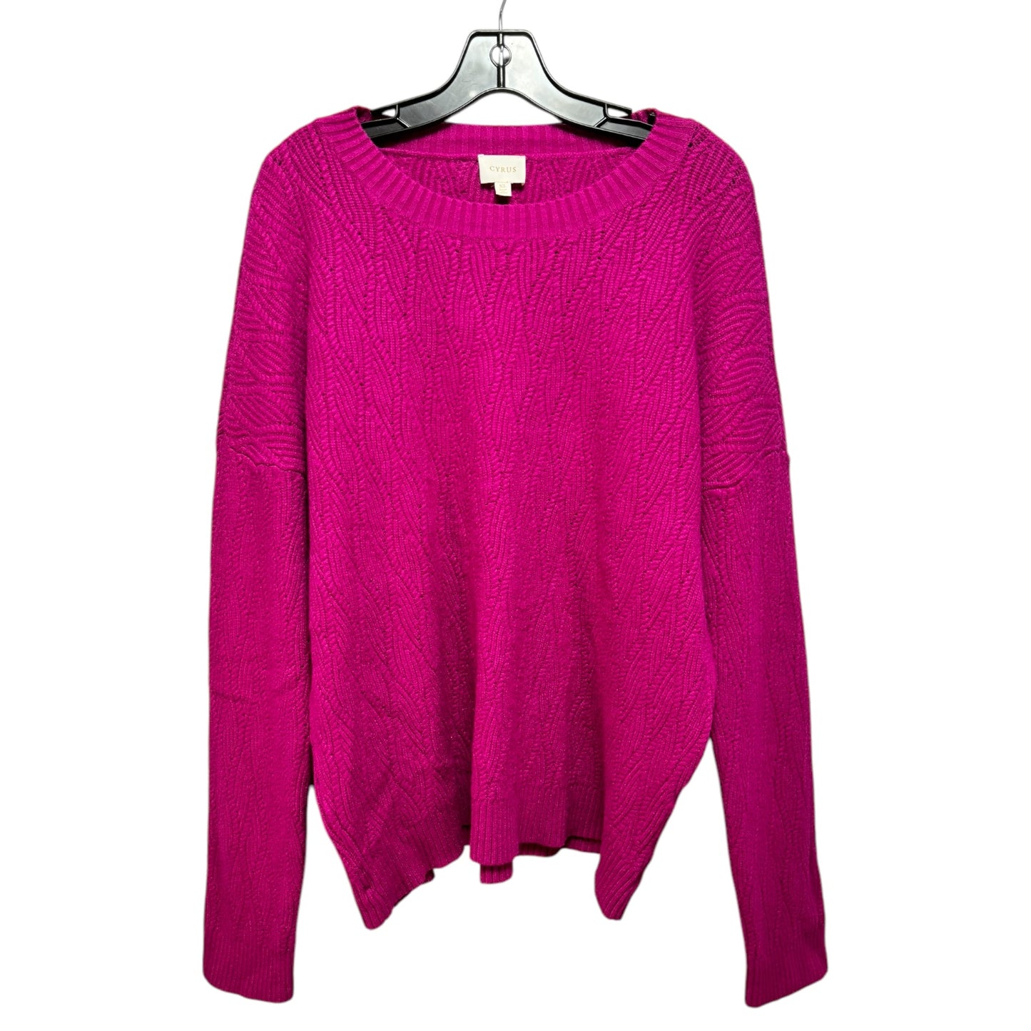 Sweater By Cyrus Knits In Pink, Size: Xl