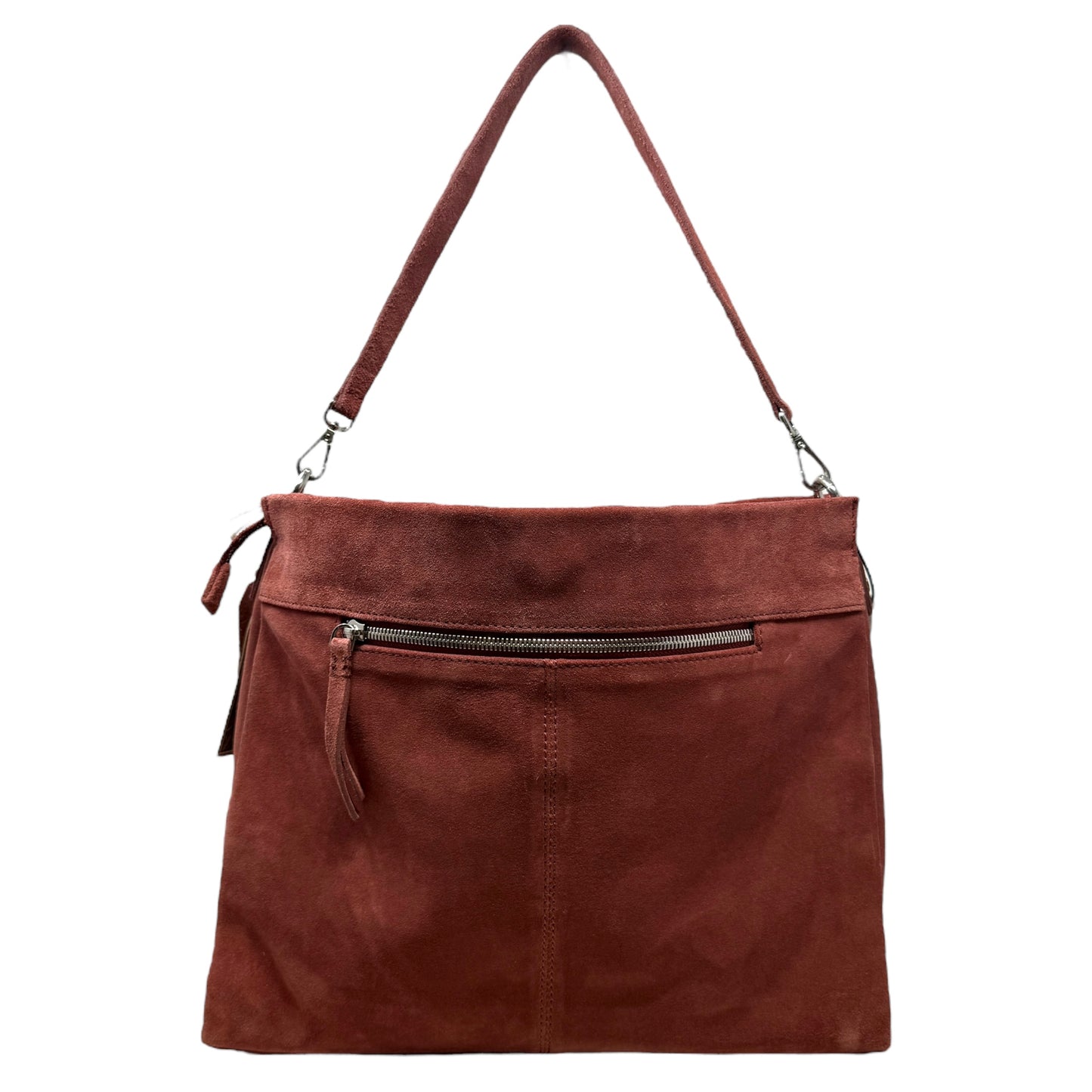 Made In India Suede Hobo Bag By Unbranded, Size: Medium